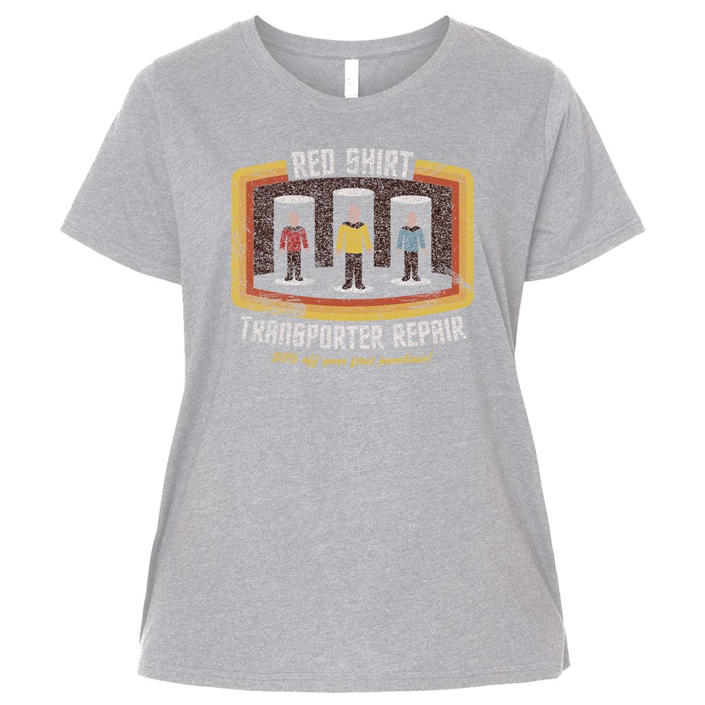 Ladies Curvy Jersey - 896AQPTF - Heather - 3