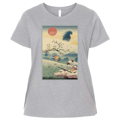 Ladies Curvy Jersey - QG4HWF9M - Heather - 3