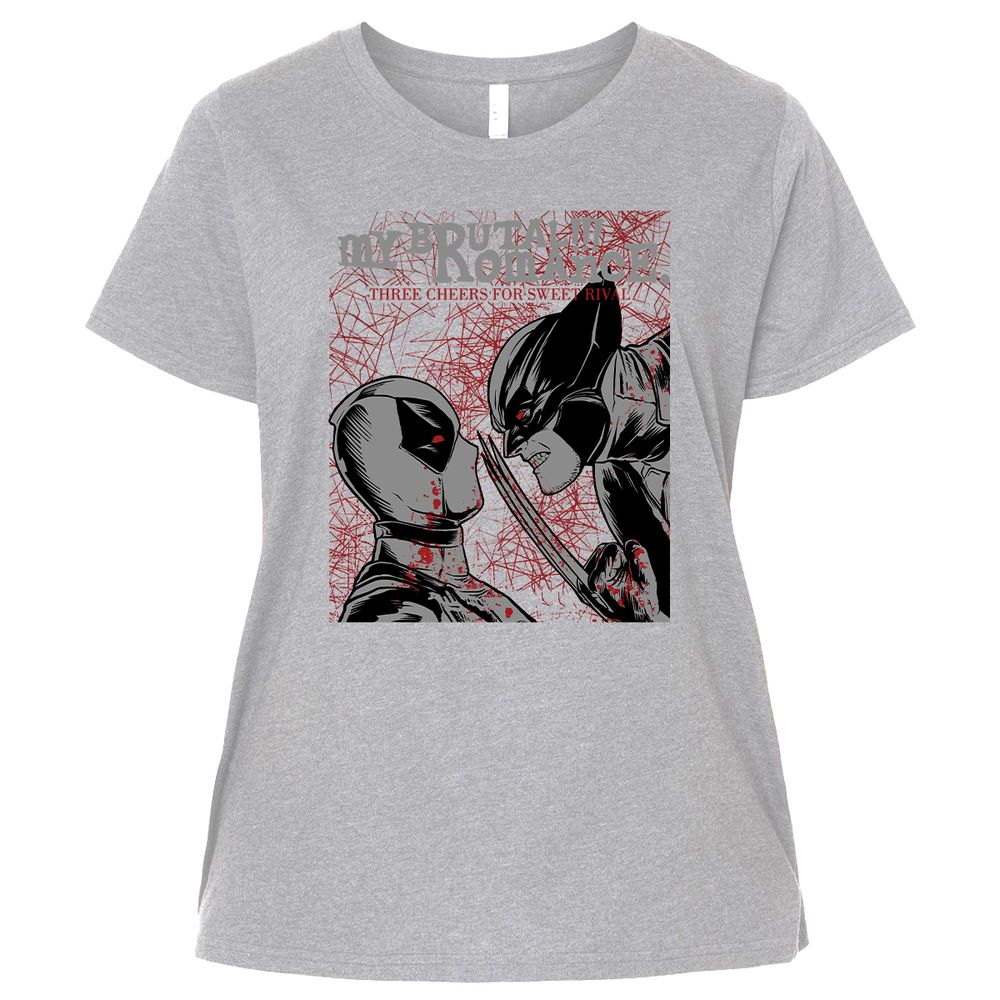 Ladies Curvy Jersey - B67YXKKN - Heather - 3