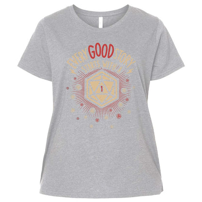 Ladies Curvy Jersey - ENWTUW33 - Heather - 3