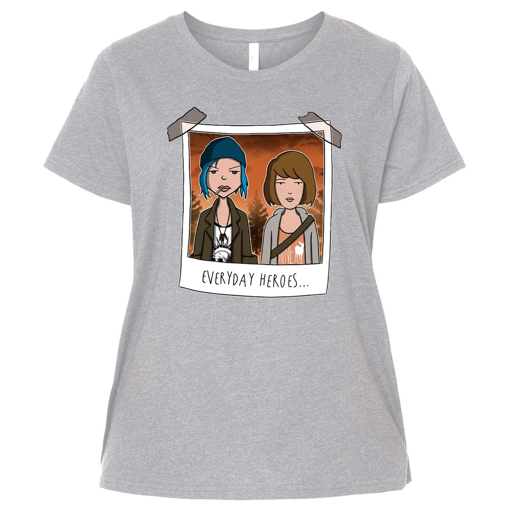 Ladies Curvy Jersey - J4WU9MKU - Heather - 3