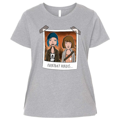 Ladies Curvy Jersey - J4WU9MKU - Heather - 3