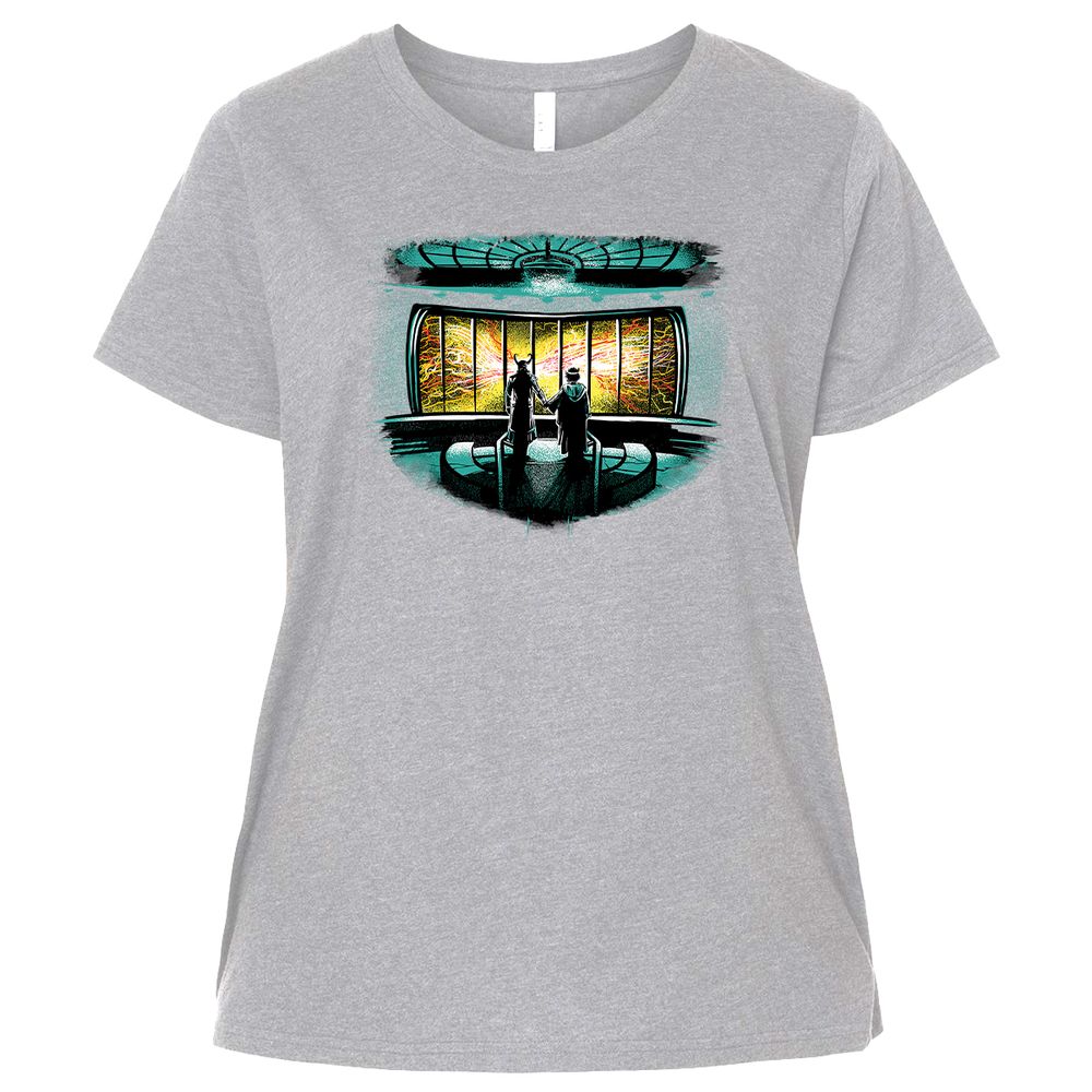 Ladies Curvy Jersey - 65WM93E8 - Heather - 3