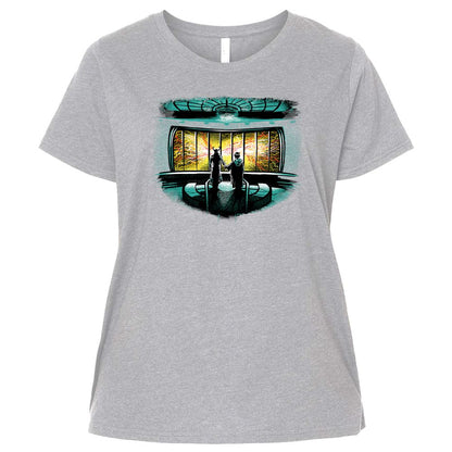 Ladies Curvy Jersey - 65WM93E8 - Heather - 3