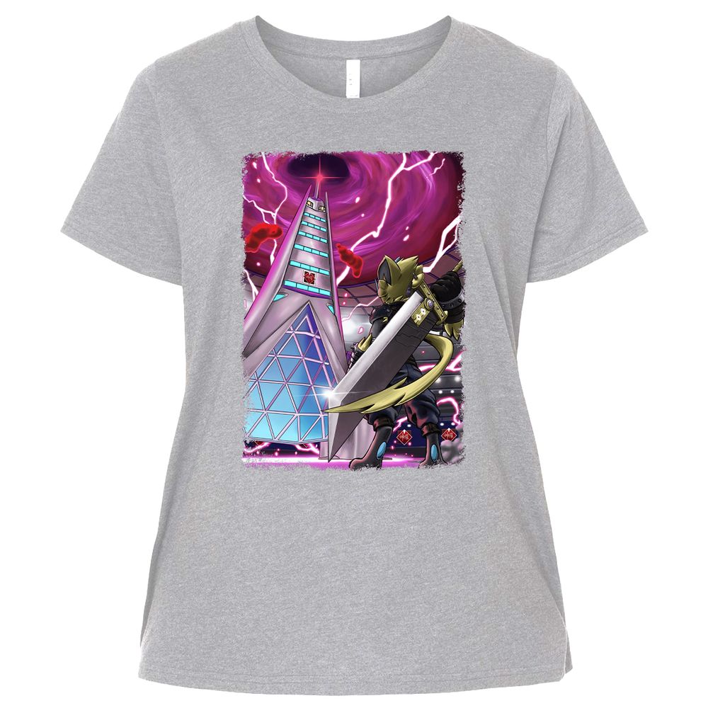 Ladies Curvy Jersey - 57SAEPQS - Heather - 3