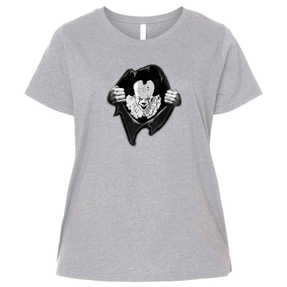 Ladies Curvy Jersey - 6RHW8QUS - Heather - 3