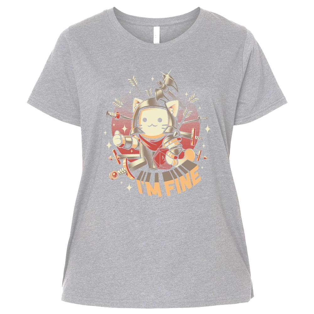 Ladies Curvy Jersey - ZMK5VT66 - Heather - 3