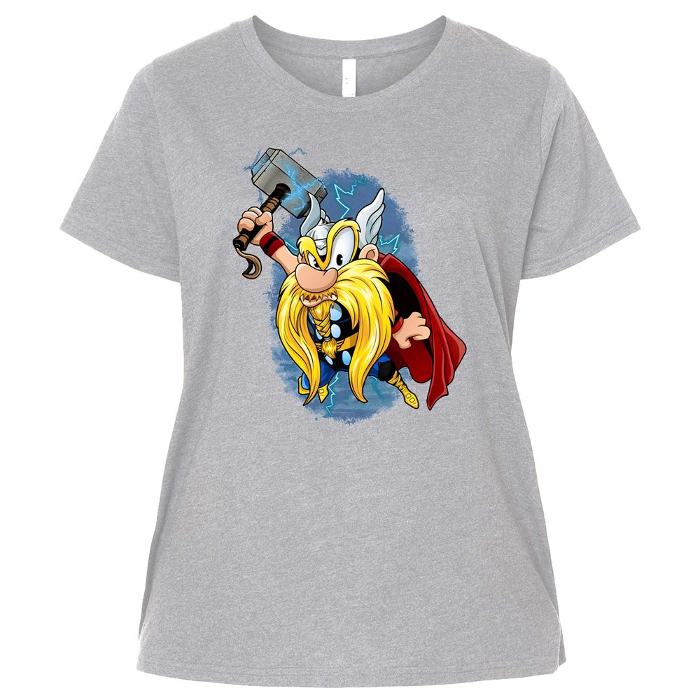 Ladies Curvy Jersey - WBEPTY4T - Heather - 3