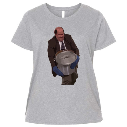 Ladies Curvy Jersey - 4QJ1G282 - Heather - 3