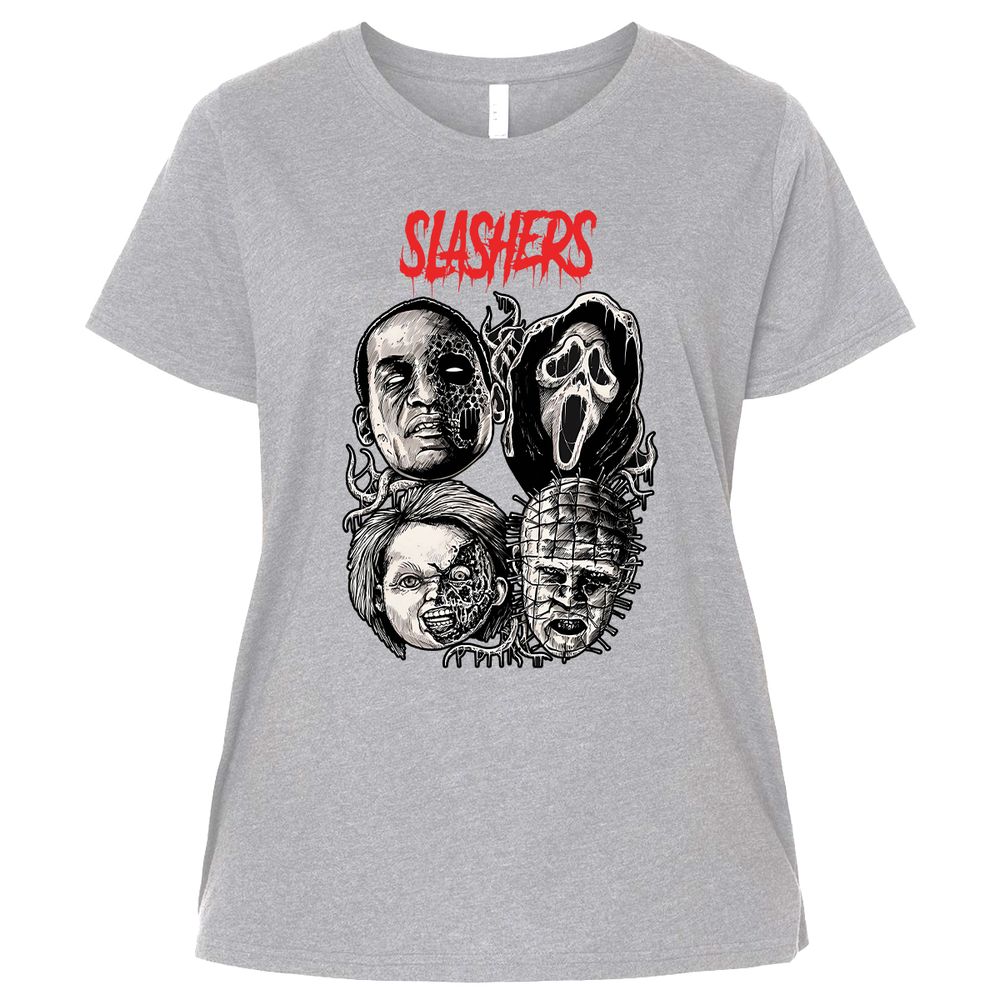 Ladies Curvy Jersey - WFW6PWX9 - Heather - 3