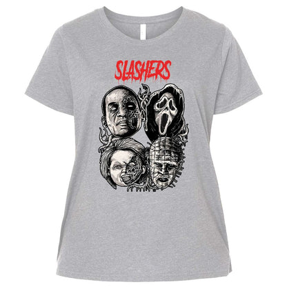 Ladies Curvy Jersey - WFW6PWX9 - Heather - 3