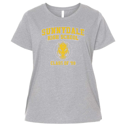 Ladies Curvy Jersey - Q5RGHG95 - Heather - 3