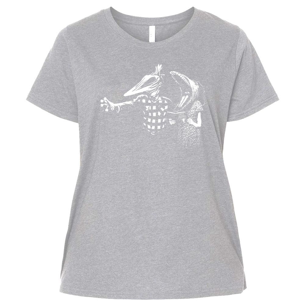 Ladies Curvy Jersey - 5WTKU82J - Heather - 3