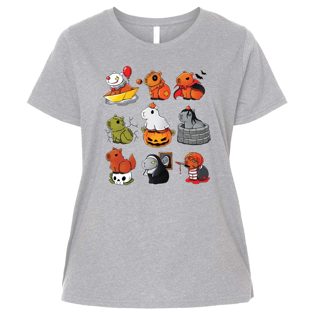 Ladies Curvy Jersey - HABC3XSE - Heather - 3