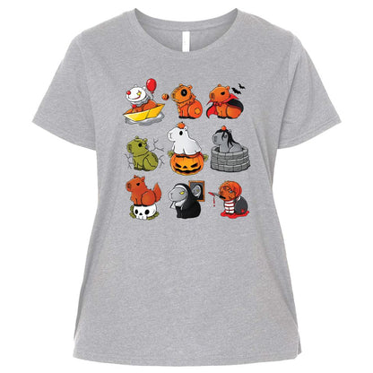 Ladies Curvy Jersey - HABC3XSE - Heather - 3