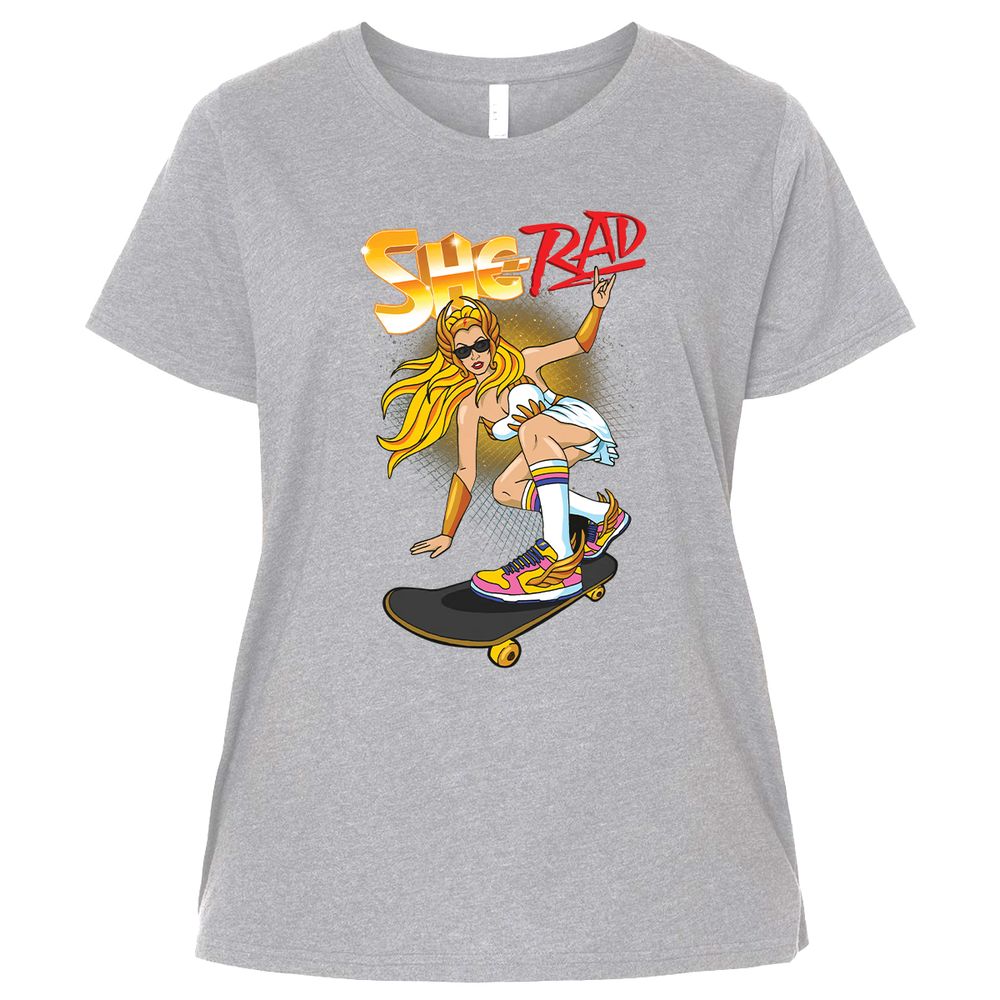 Ladies Curvy Jersey - XQZ96HJT - Heather - 3