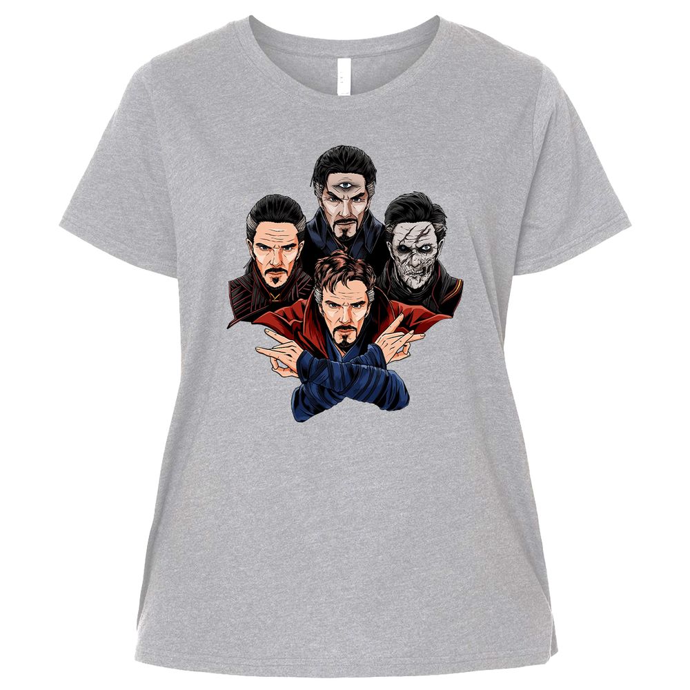 Ladies Curvy Jersey - 6HU8D554 - Heather - 3