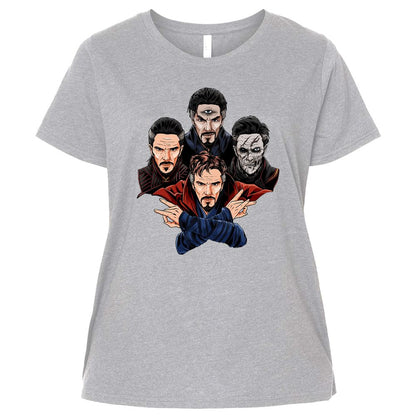 Ladies Curvy Jersey - 6HU8D554 - Heather - 3