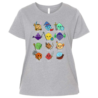 Ladies Curvy Jersey - A8B9AJJB - Heather - 3