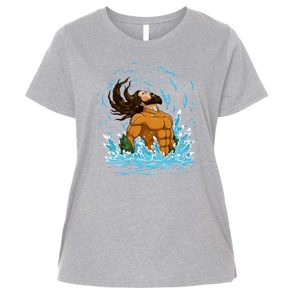 Ladies Curvy Jersey - X83K6AE3 - Heather - 3