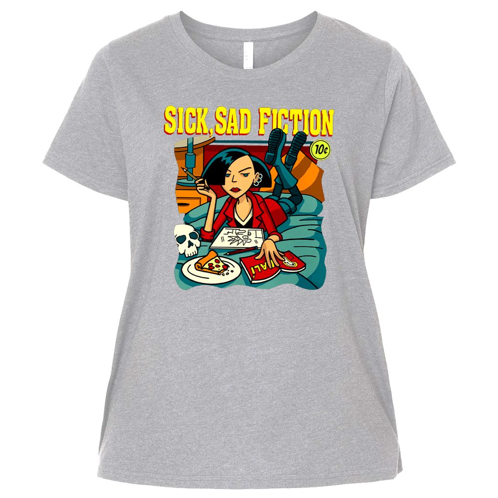 Ladies Curvy Jersey - A6H4N3S3 - Heather - 3