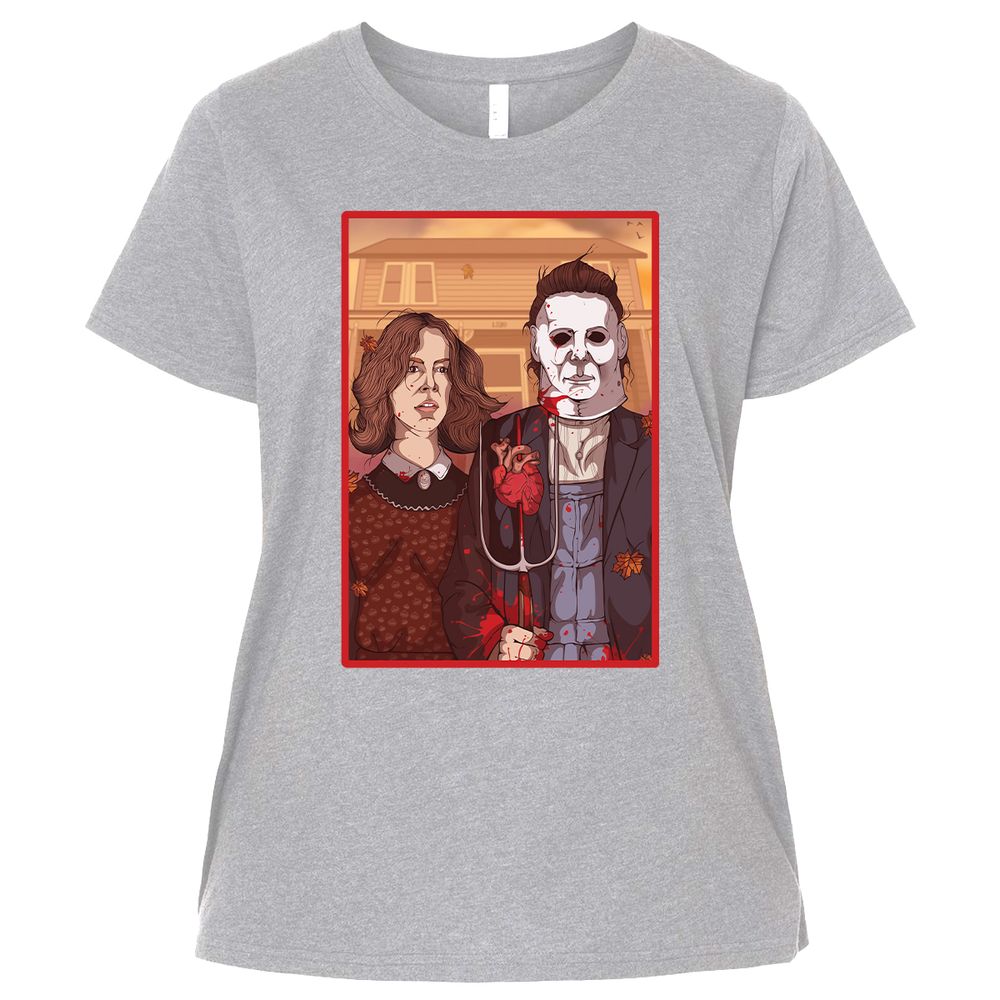 Ladies Curvy Jersey - T5P9WXEE - Heather - 3