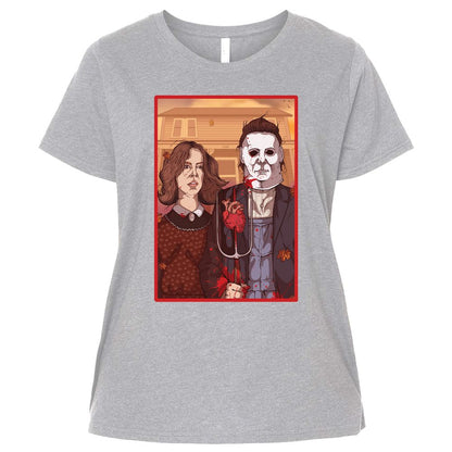 Ladies Curvy Jersey - T5P9WXEE - Heather - 3