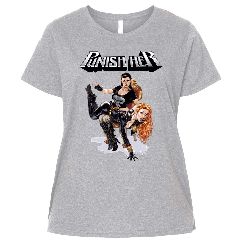 Ladies Curvy Jersey - 1K88BXVU - Heather - 3