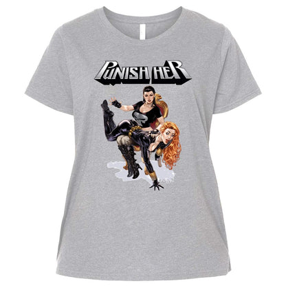 Ladies Curvy Jersey - 1K88BXVU - Heather - 3