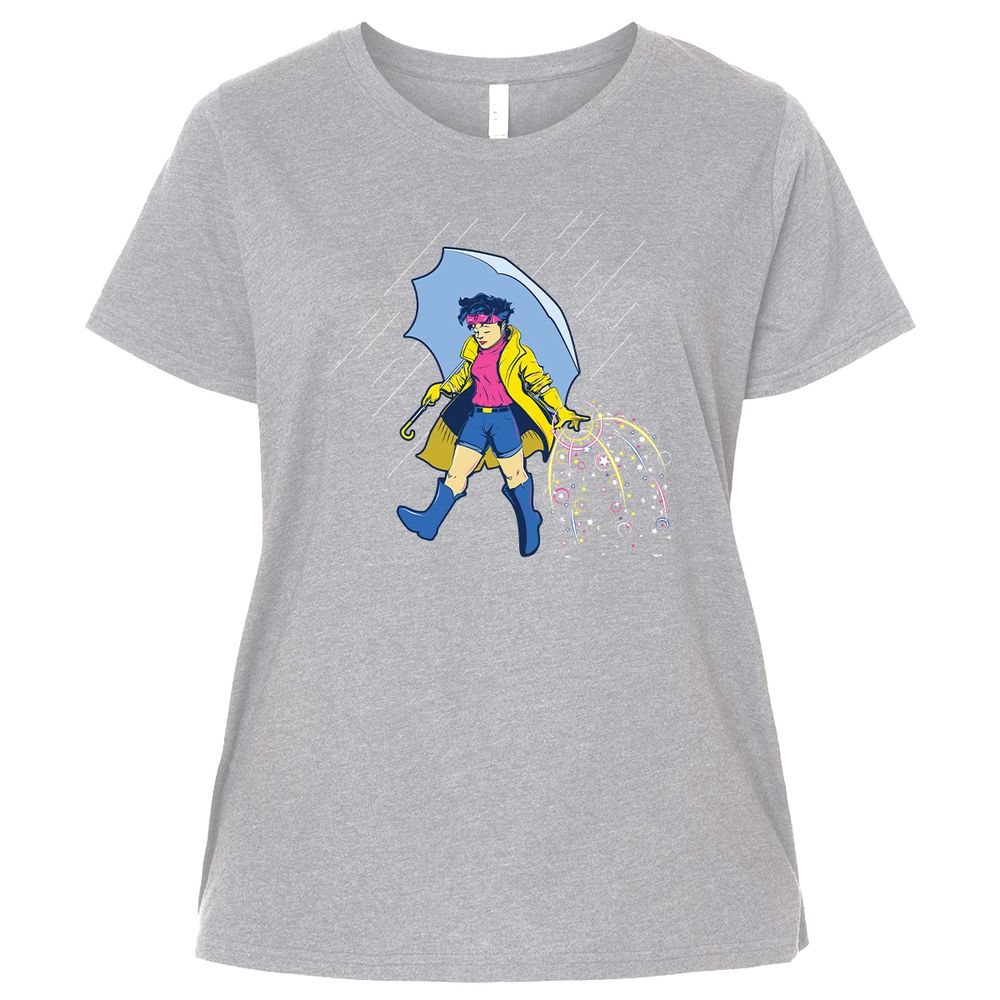 Ladies Curvy Jersey - JUQZP4KY - Heather - 3