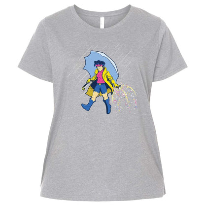 Ladies Curvy Jersey - JUQZP4KY - Heather - 3