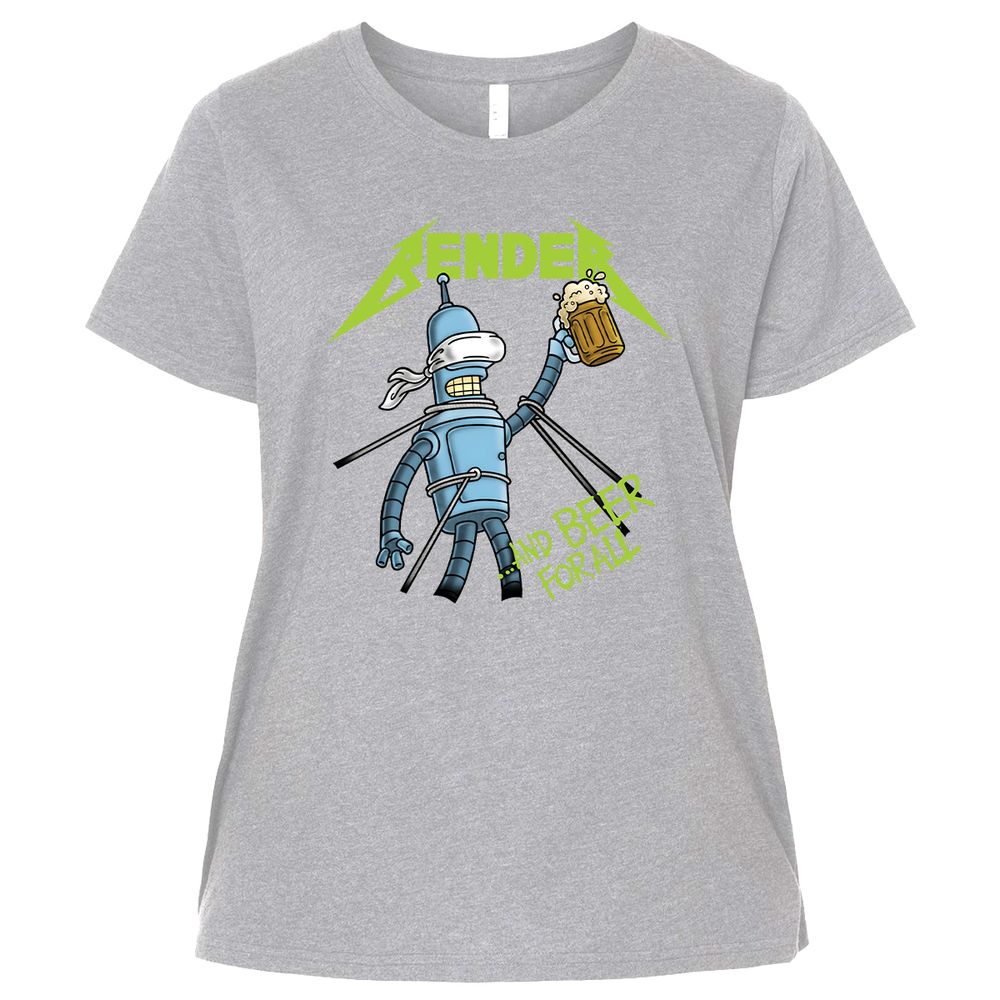 Ladies Curvy Jersey - 8X68WFS4 - Heather - 3