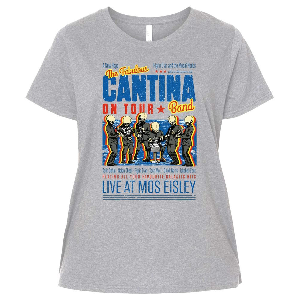 Ladies Curvy Jersey - 9VYHVBU3 - Heather - 3