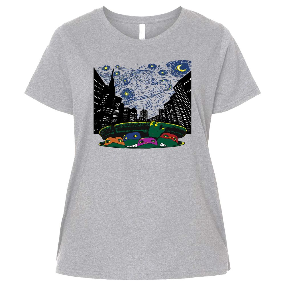 Ladies Curvy Jersey - VW5NBMQ7 - Heather - 3