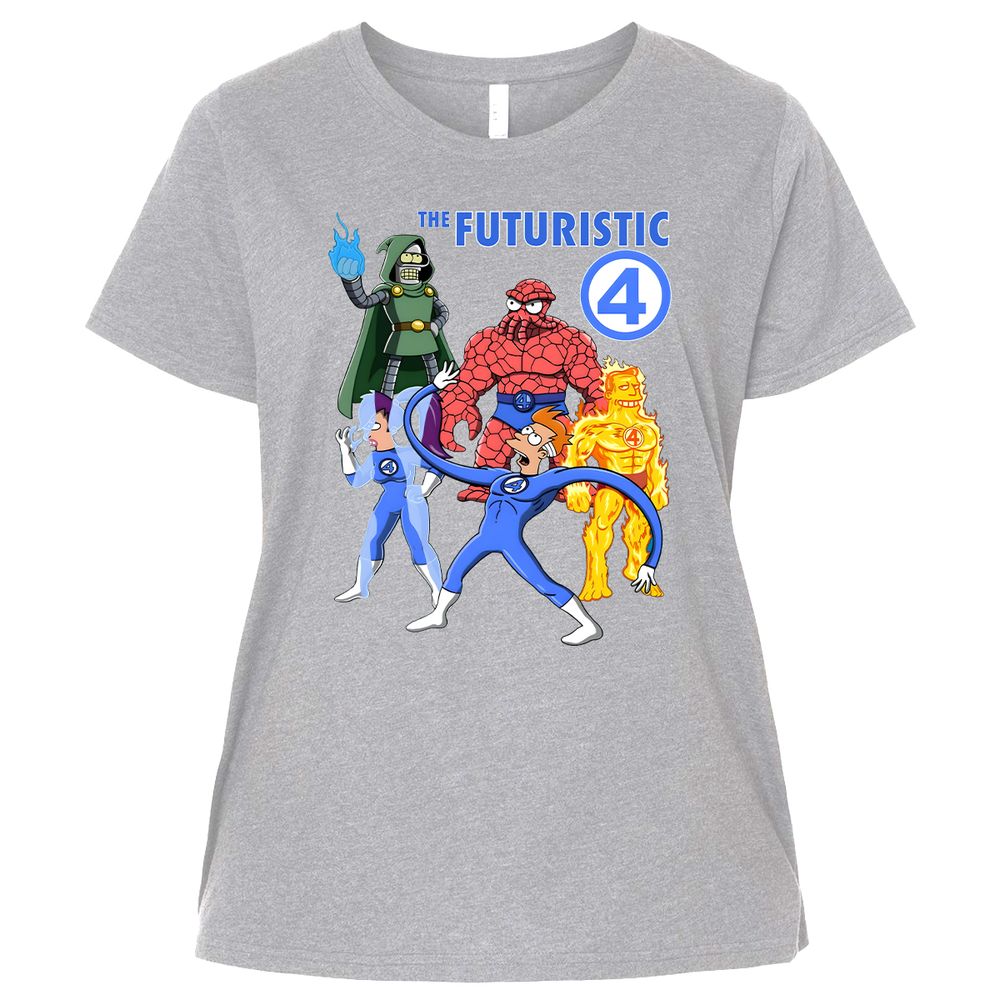 Ladies Curvy Jersey - QGUVMB67 - Heather - 3