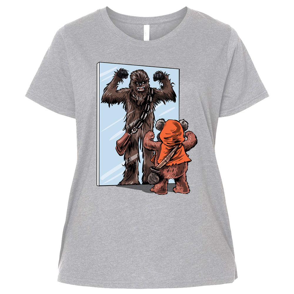 Ladies Curvy Jersey - A1SSYFNF - Heather - 3