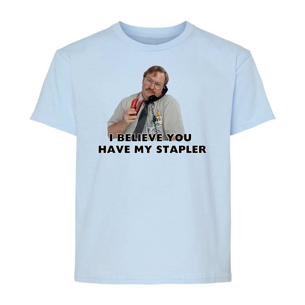 I believe you have my Stapler - Light Blue - 3
