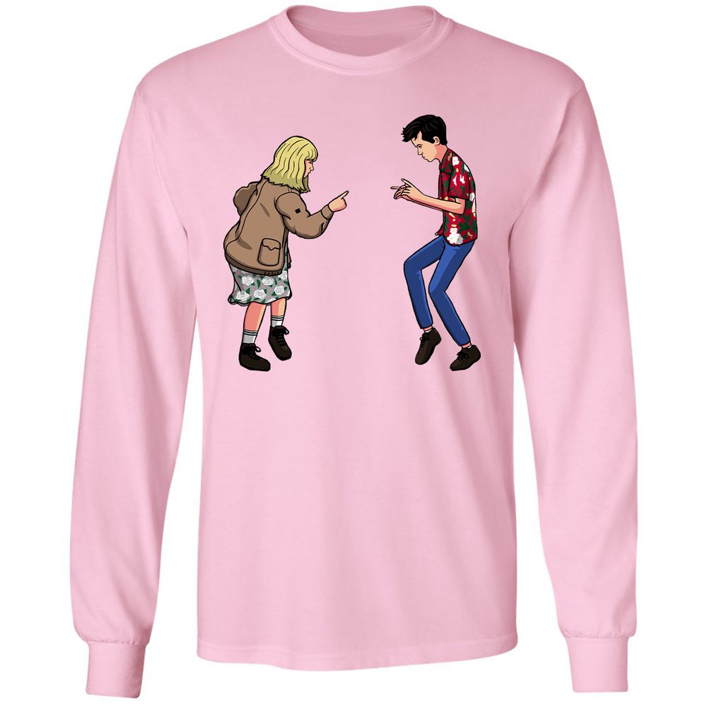 Long Sleeve T-Shirt - DTQU5KXQ - Light Pink - 3