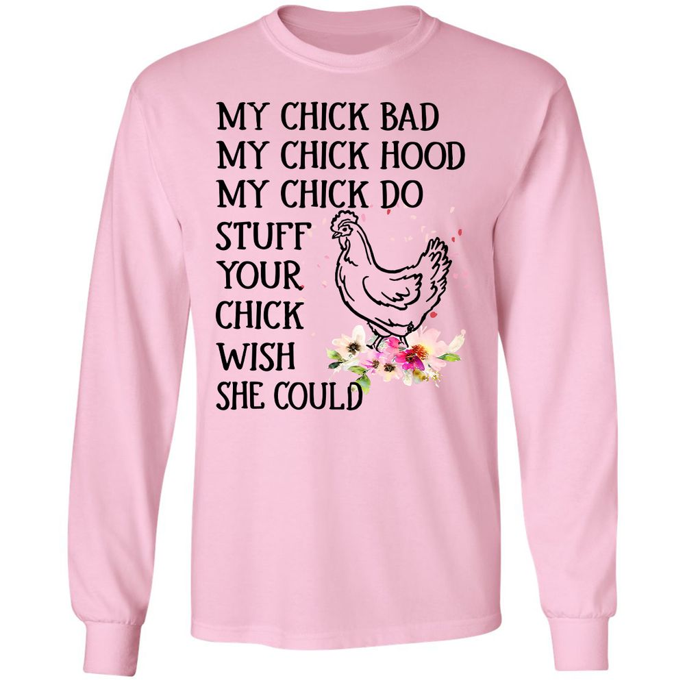 Long Sleeve T-Shirt - QZ9V13M7 - Light Pink - 3