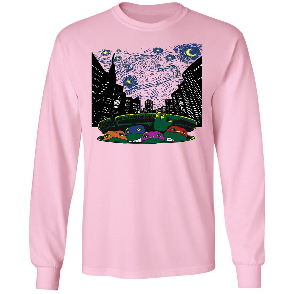 Long Sleeve T-Shirt - QYHNEHFG - Light Pink - 3