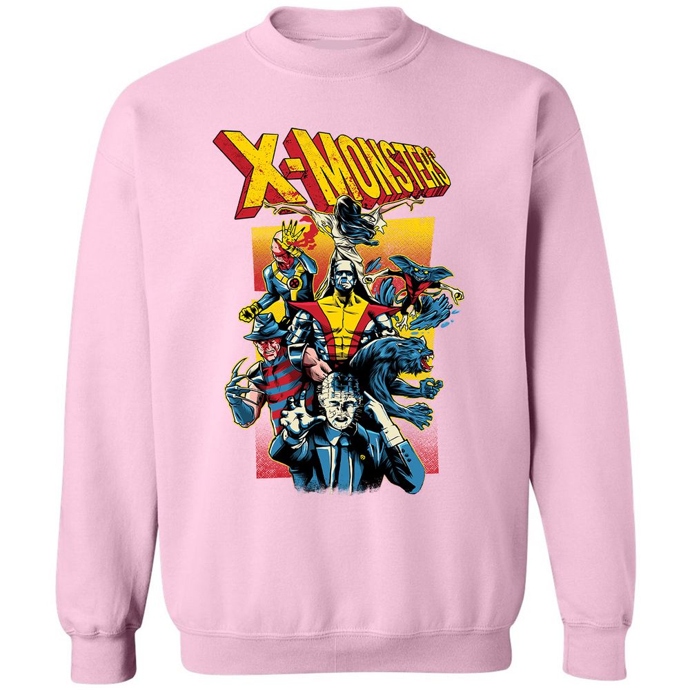 Classic Unisex Sweatshirt - X5UQ8TN9 - Light Pink - 3