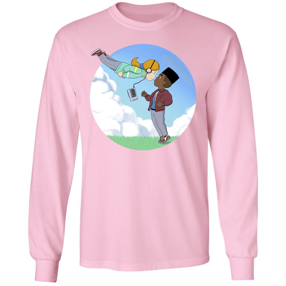 Long Sleeve T-Shirt - QJQ4YXAN - Light Pink - 3