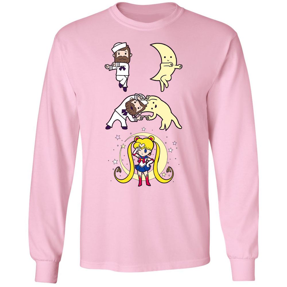 Long Sleeve T-Shirt - U9ZEAKL9 - Light Pink - 3