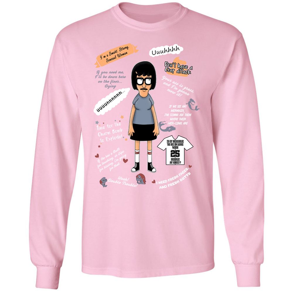 Long Sleeve T-Shirt - XKCET6CM - Light Pink - 3