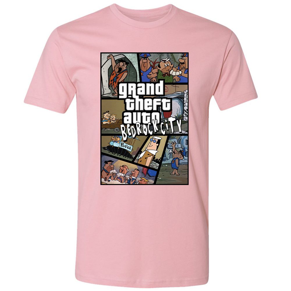 Premium Unisex T-Shirt - Black - Light Pink - 3