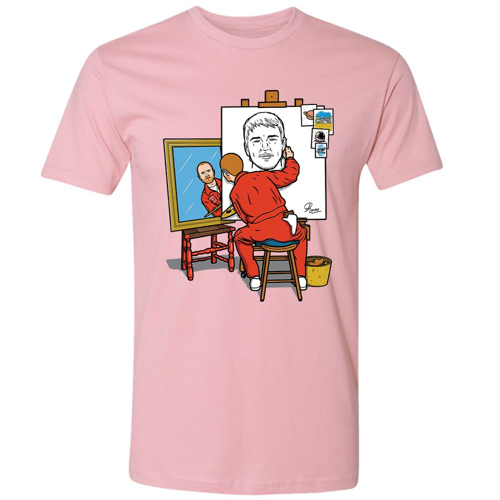 Premium Unisex T-Shirt - 4D5ZT4B4 - Light Pink - 3