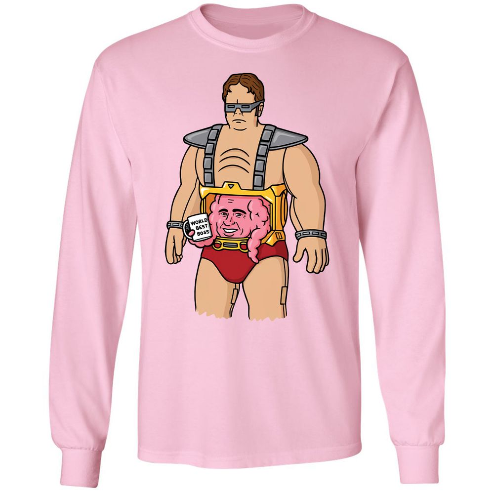 Long Sleeve T-Shirt - B5WGEDB8 - Light Pink - 3