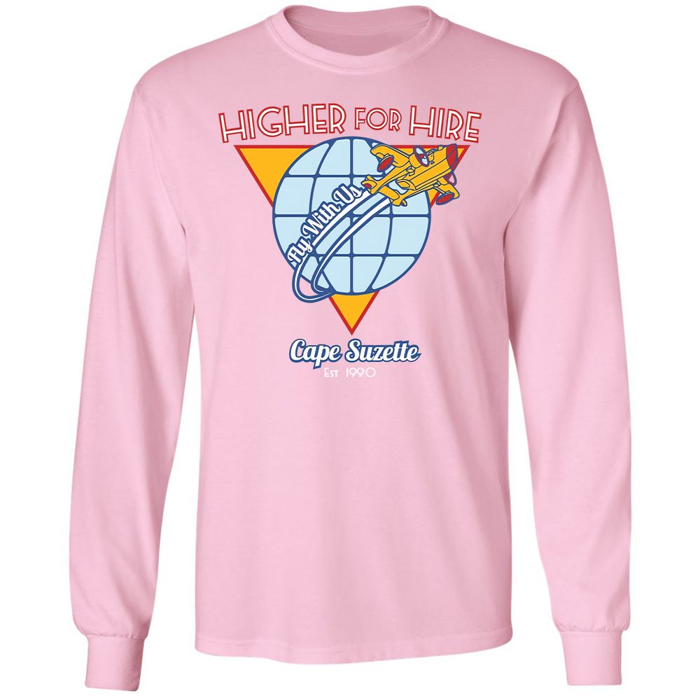 Long Sleeve T-Shirt - HYNJQ89R - Light Pink - 3