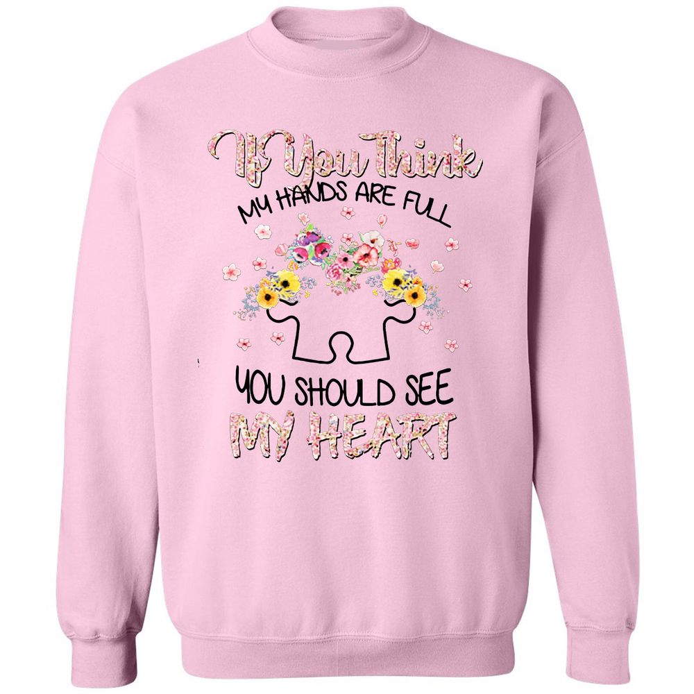 Classic Unisex Sweatshirt - A7D1E9WD - Light Pink - 3