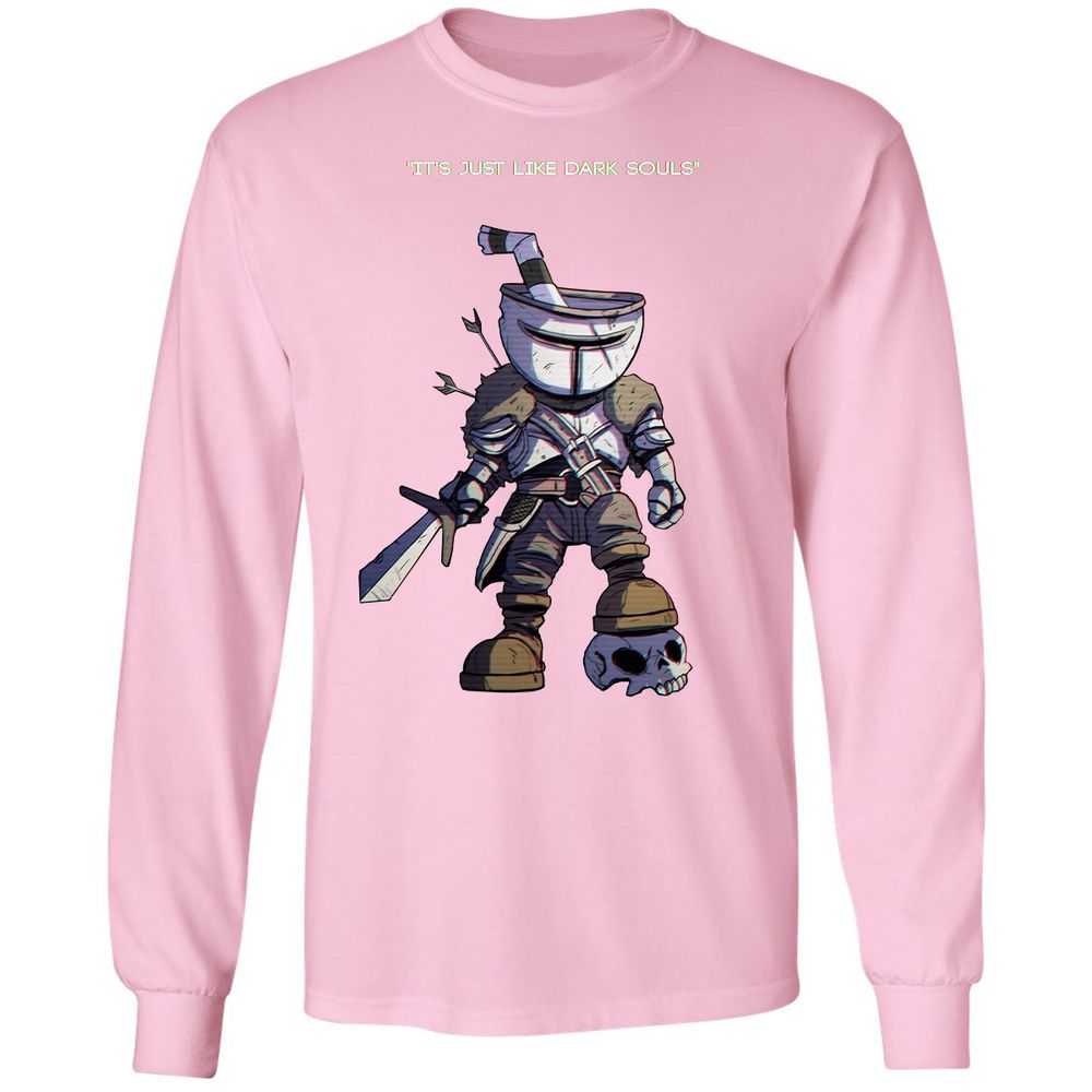 Long Sleeve T-Shirt - QSDZJ2TB - Light Pink - 3